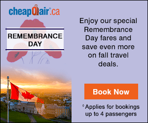 Save on Father's Day Travel! Get up to C$15 off with Promo Code DAD15 Book Now!
