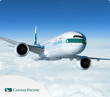 Save on Cathay Pacific flights tickets Save on Cathay Pacific Flights