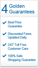 CheapOair's unique Golden Guarantees - save big on airfares