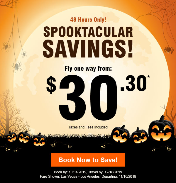 48 Hours Only! - Fly one way from: $30.30*