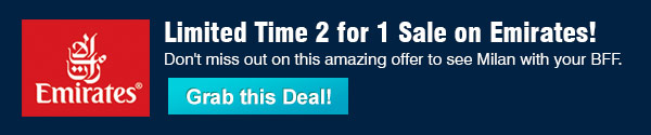 Limited Time 2 for 1 Sale on Emirates!