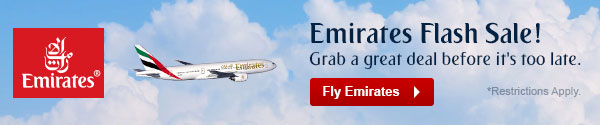Emirates Flash Sale! Grab a great deal before it's too late.