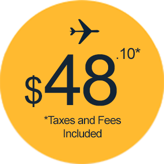 Fly One Way from $48.10*