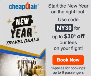 Start the New Year on the right foot. Use code NY30 for up to $30 off our fees on your flight!