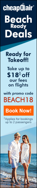 Soak Up the Sun and the Savings! Save up to $18 off flights & hotels with promo code BEACH18 Book Now!