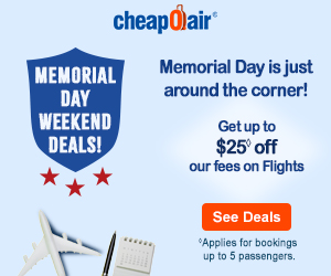 Holiday Travel Deals! Save up to $35◊ off our Fees on Flights Use Coupon HOLIDAY35