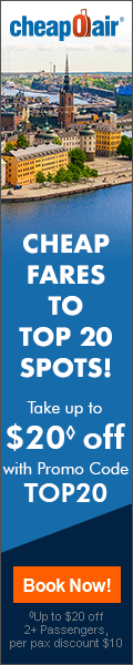 Cheap Fares To Top 20 Spots! Take up to $20? off with Promo Code TOP20. Book Now!