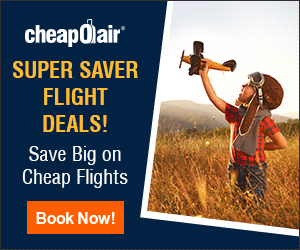 Don't miss CheapOair's Super Saver Flight Deals! Save up to $30 with Promo Code: FLIGHT30