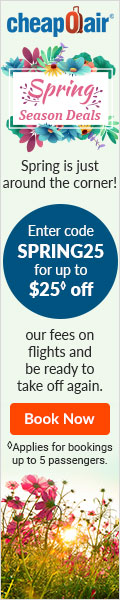 Spring Season Deals! Looking for a Spring getaway? Enter promo code SPRING30 for up to $30 off our fees on flights! Use Code & Save