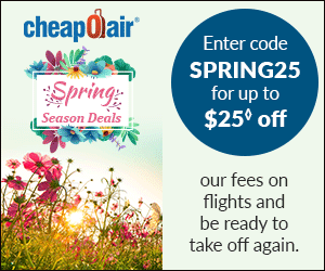 Spring is just around the corner! Enter code SPRING25 for up to $25◊ off our fees on flights and be ready to take off again.