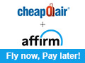 Fly Now, Pay Later. Easy monthly payments over 3, 6, or 12 months.