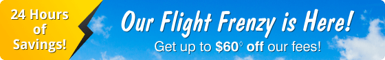 Our Flight Frenzy is Here!