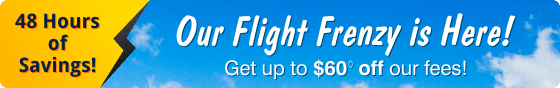 Our Flight Frenzy is Here!