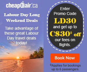 Winter Sun Holiday Deals! Get up to C$30 off◊ our fees on flights Use Coupon SUN35