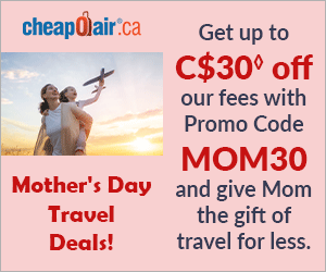 Early Fall Season Savings Get up to C$25 off our fees on flights with promo code EFALL25 Enter Code & Save.