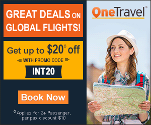 Great Deals on Global Flights!Get up to $20 off with promo code INT20.Book Now!
