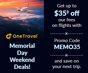 Memorial Day Weekend Deals!  Kick off Memorial Day Weekend with great deals! Enter promo code MEMO35 and save up to $35 on our fees!  Enter Code & Save