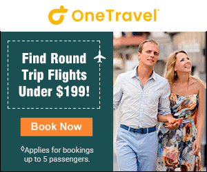Get Flights for under $199!Just use promo code RT120.Book Now!