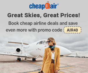 Book cheap airline deals and save even more with promo code AIR40.