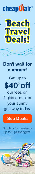 Don't wait for summer! Enter code BT40 for up to $40◊ off our fees on flights and plan your sunny getaway today.