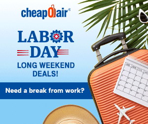 Need a break from work? Just enter code LD50 for up to $50◊ off our fees on flights and plan your Labor Day getaway today. See Deals