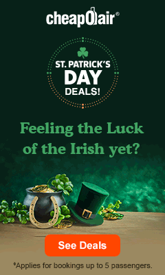 Feeling the Luck of the Irish yet? Enter code SPD45 for up to $45◊ off our fees on flights and plan your next getaway today. See Deals