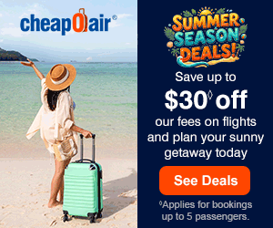 Summertime's just around the corner! Enter code SUMMER30 for up to $30◊ off our fees on flights and plan your sunny getaway today.