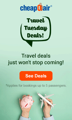 Travel deals just won't stop coming! Just use code TRAVELT55 for up to $55◊ off our fees on flights and plan your perfect getaway today. See Deals