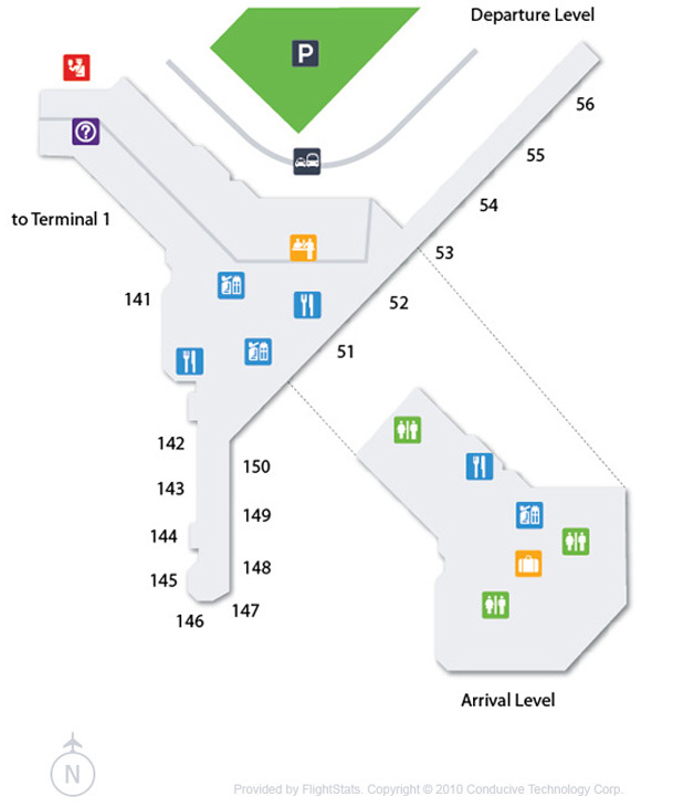 Manchester Airport Terminal Map