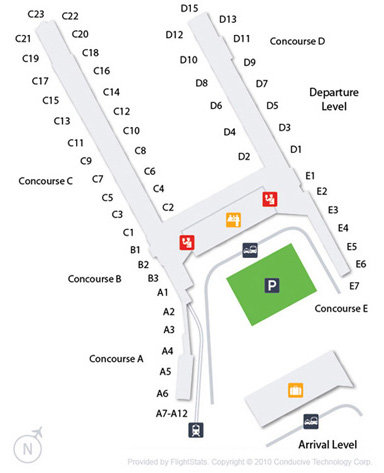 Portland International Airport Terminal Map