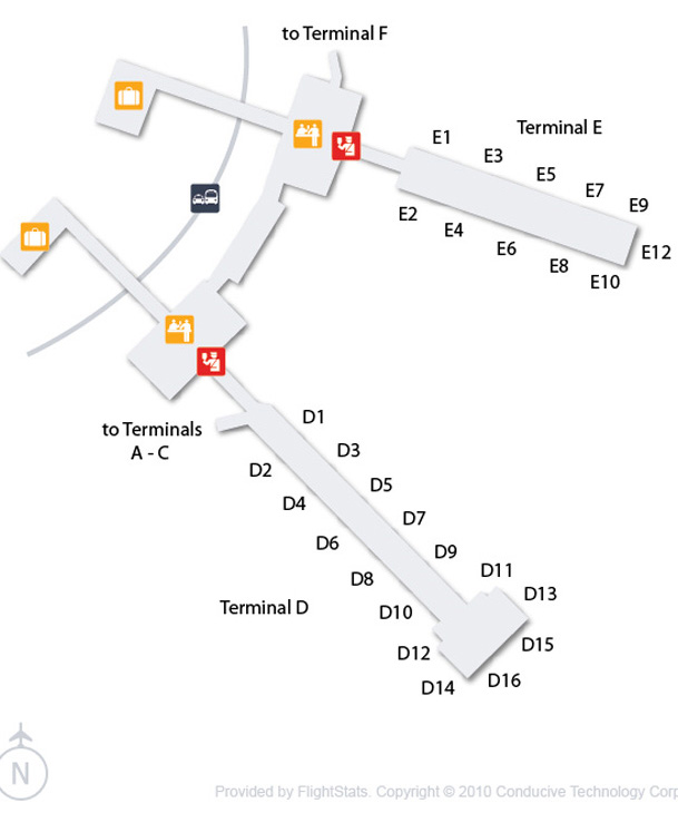 Phl Terminal F Map