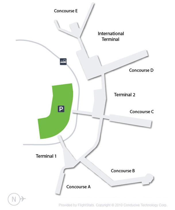 map of the salt lake city airport