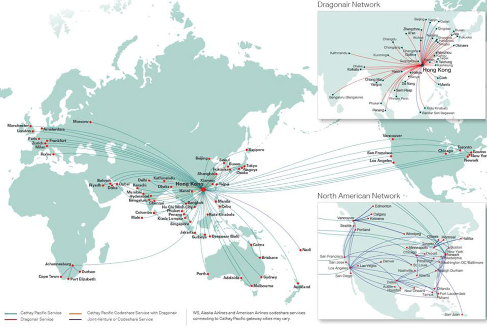 Cathay Pacific Route