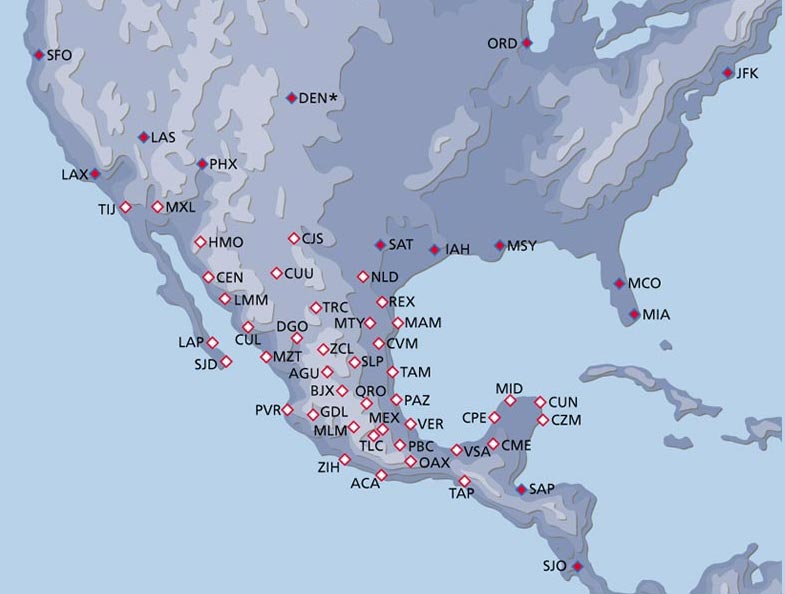 Aeromexico Route