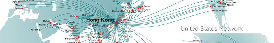 Cathay Pacific Route Map